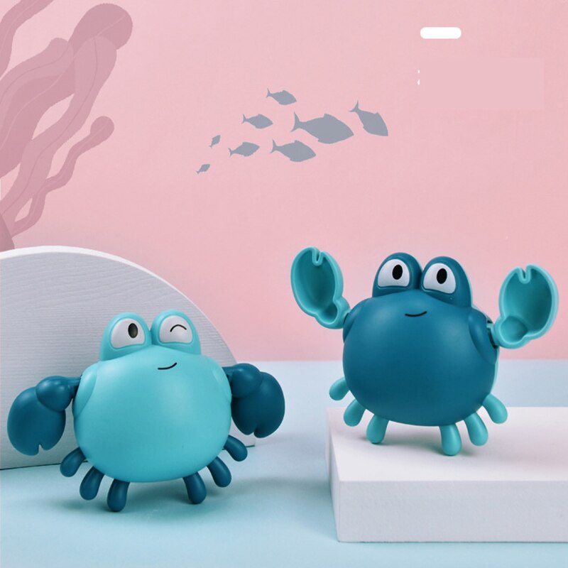 1Pcs Bath Toys Cute Crab Baby Shower Baby Wind Up Swim Play Toy Swimming Pool Accessories Baby Play Beach Water Toys