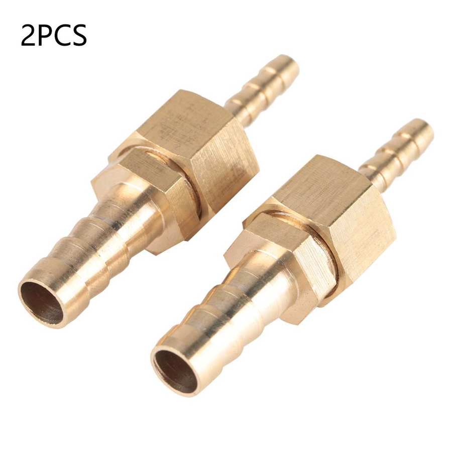 2PCS 4-6mm Brass Straight Reducing Plug Connector Reducer Fitting Hose Barb