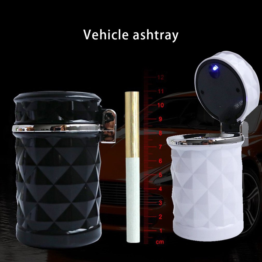 Diamond Cut-Off Auto Asbak Auto Asbak Met Led Licht Auto Asbak