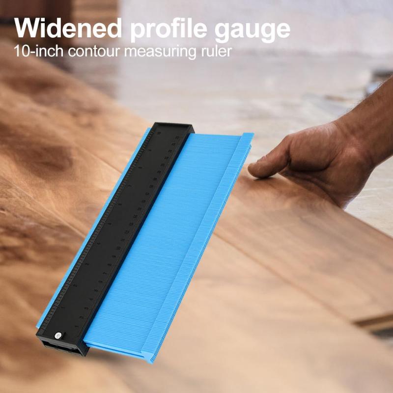 Profile Gauge 5/10 inch Contour Gauge Duplicator Plastic Inch Metric Profile Ruler For Copying Irregular Shape Wood Marking Tool