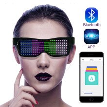Magic Bluetooth Led Party Bril App Controle Lichtgevende Glazen Dj Elektrische Lettergrepen Party Bril