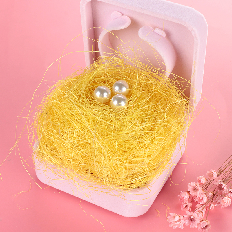 Easter Decorations for Home Nature Raffia Box Package Decor Wedding DIY Egg Birds Nest Art Craft Wrapping Supplies