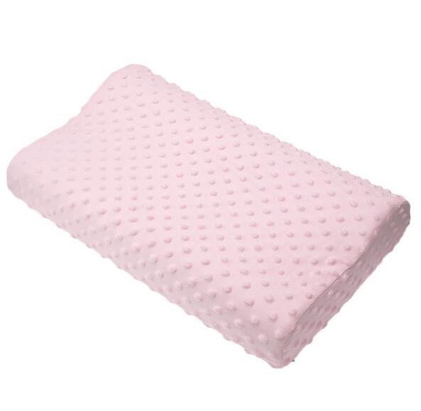 Memory Foam Kussen 3 Kleuren Orthopedische Kussen Latex Nek Kussen Fiber Trage Rebound Zacht Kussen Massager Cervicale Gezondheid: pink