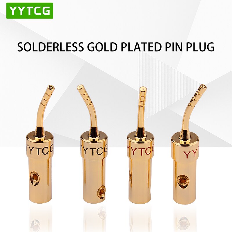 YYTCG 4 pz/lotto 2 MILLIMETRI Terminali dei Diffusori Filo Spille Spina di Blocco A Vite Filo del Cavo Adattatore Con Gomma Coperture Set di Banana spine Connettori