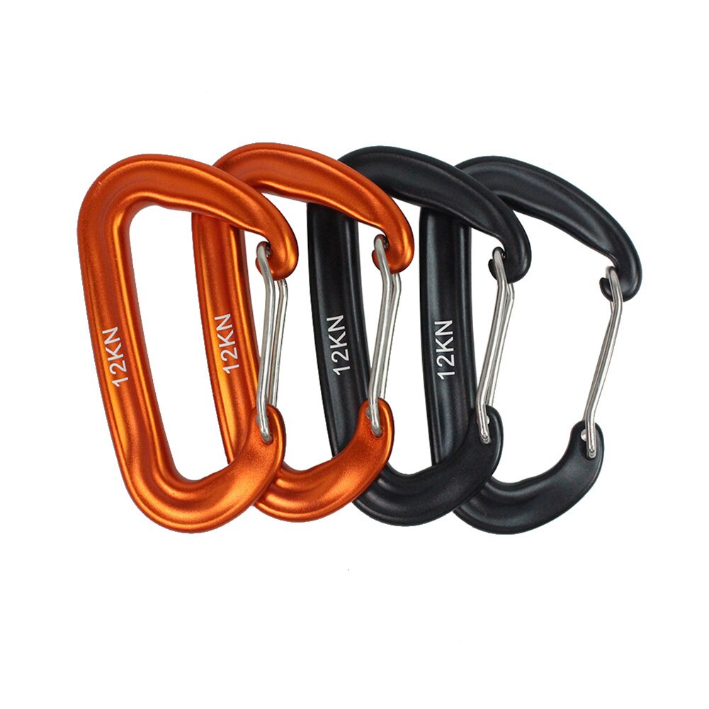 Mosquetón para acampar al aire libre, hamaca con hebilla de aluminio, gancho de aluminio, herramientas de escalada de montaña para familia, accesorios de Camping al aire libre