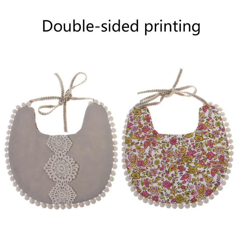 Bébé gland salive serviette florale Vintage -né photographie Double face bavoirs garçons filles accessoires Bandana campagne Costume enfants