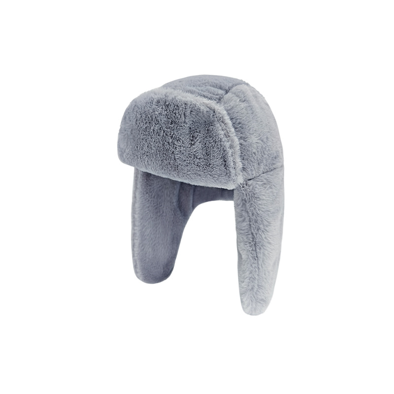 Winter Bomber Hat for Men Women Warm Ushanka Trapper Cap with Earflaps Faux Fur Adult Boys Girls Snow Ski Cold Weather Bonnets: Red