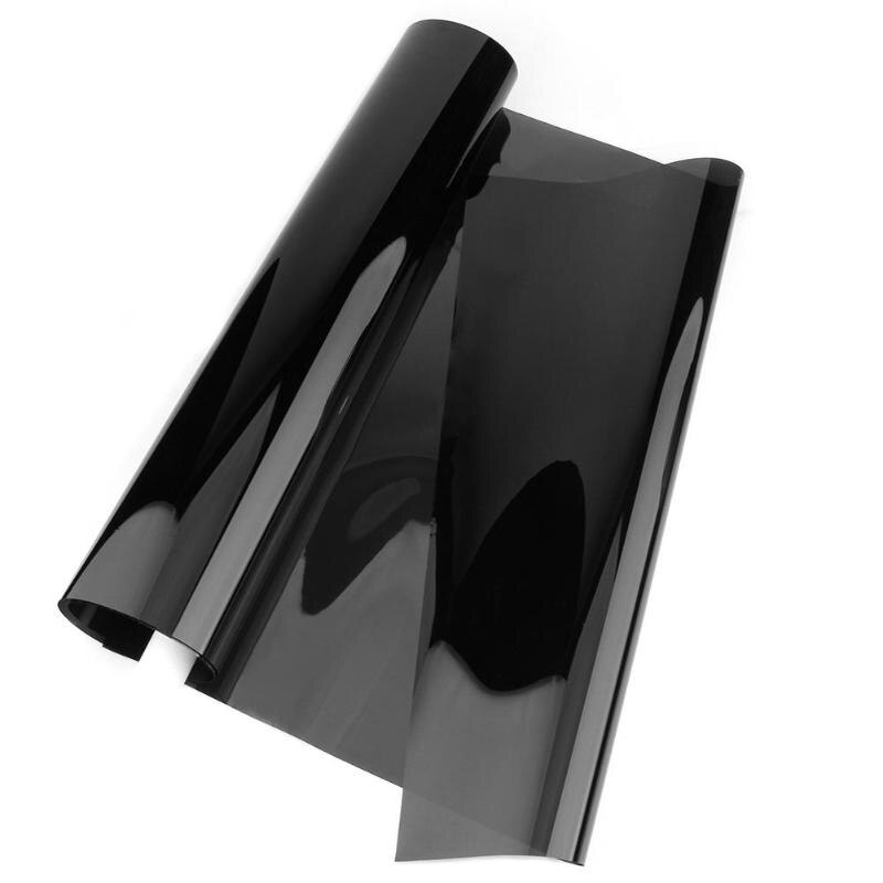 Vodool 300 x 50cm vlt sort bil hjem glasvindue farvetone filmrulle auto sidevindue sol uv beskytter klistermærke med skraber