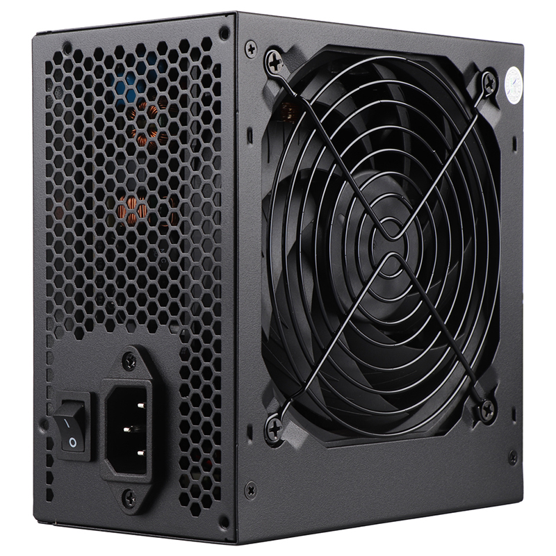Fonte de alimentação 500W 80PLUS Gold ATX PC PSU não modular 110-230V 20 + 4PIN Ultra-silencioso adequado para jogos de servidor de computador desktop