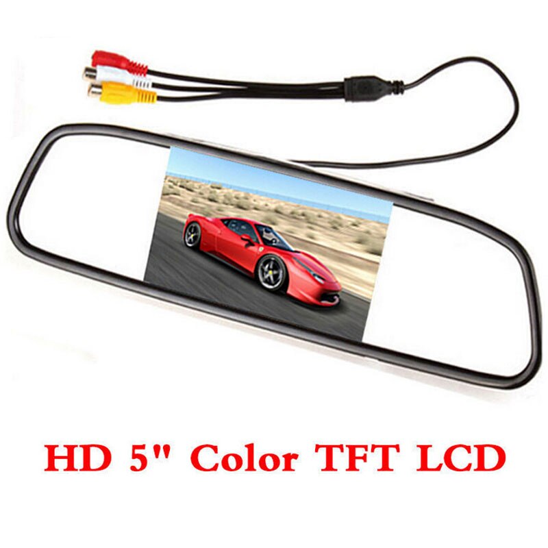 Intelligent Dynamic Trajectory Tracks Rear View Camera HD CCD Reverse Backup Camera + Hd 5 inch Monitor Parking Assistance Kit