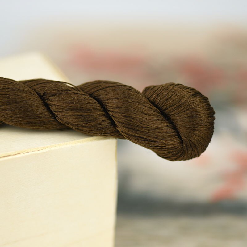 silk embroidery thread / 100% silk thread /hand embroidery embroider cross stitch/khaki series/7 pure colors: 7