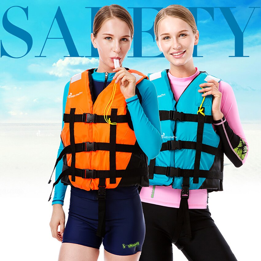 Free Logo Print Adult Unisex Fishing Drifting Life Jacket Swimwear Water Sports Surfing Life Vest Security Boating with Whistle