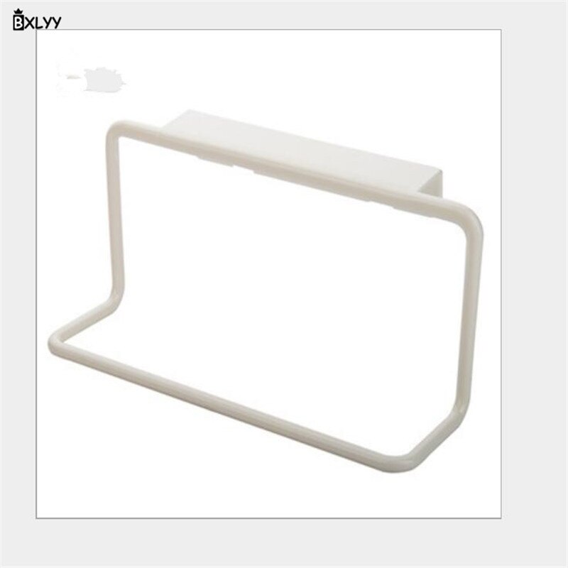 Multifunctionele Plastic Kastdeur Enkele Staaf Puin Rack Badkamer Rack Handdoek Kast Keuken Accessoires Gadget Opslag. Tj: WHITE