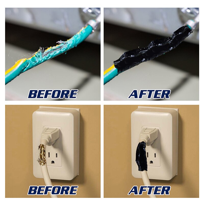 Cinta aislante líquida de goma para reparación de cables eléctricos, Pegamento de línea de fijación, 30ml