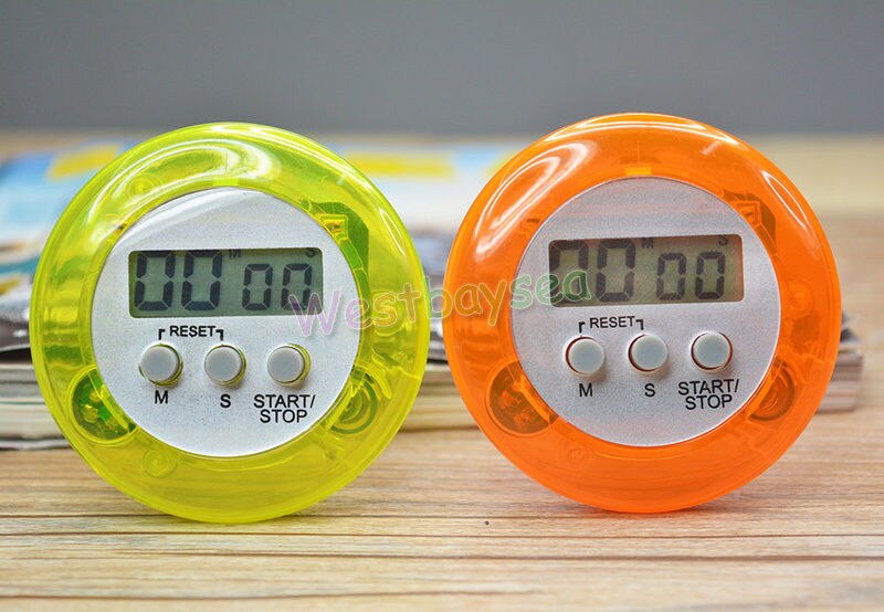 10pcs LCD Countdown 99 Minute Cool Clock ( 5 Colour) Timer Sports Timer Digital Kitchen Timer Kitchen Countdown