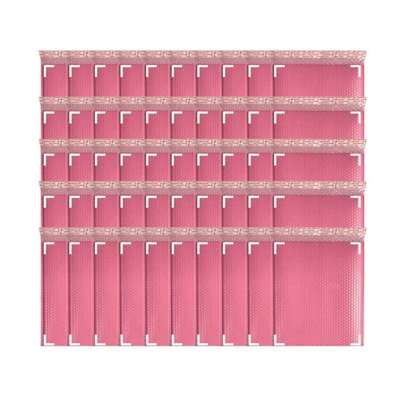 50pcs Pink Bubble Mailers Pink Poly Bubble Mailer Self Seal Padded Envelopes Bags for Magazine Book Lined Mailer Self Seal
