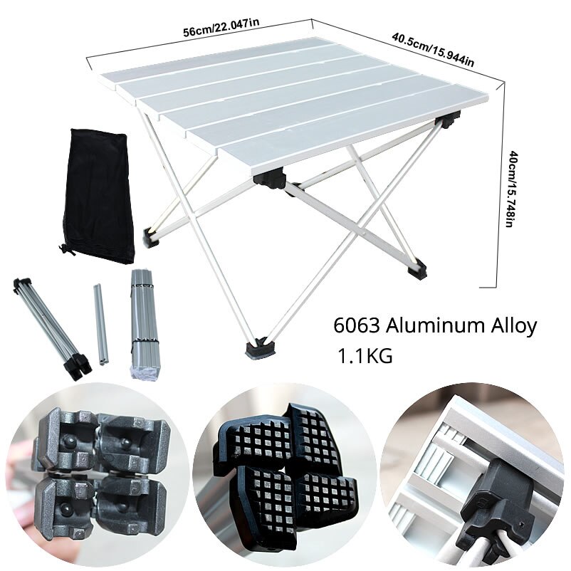 Folding Ultralight Camp Table in a Bag for Picnic, Camp,Outdoor,Rv