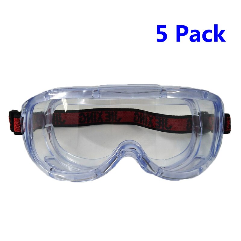 Protective Goggles Glasses Safety Glasses Anti-Fog Splash Goggles Wide Vision Adjustable Anti-Dust Chemical Lab Work Safety Gog: 5