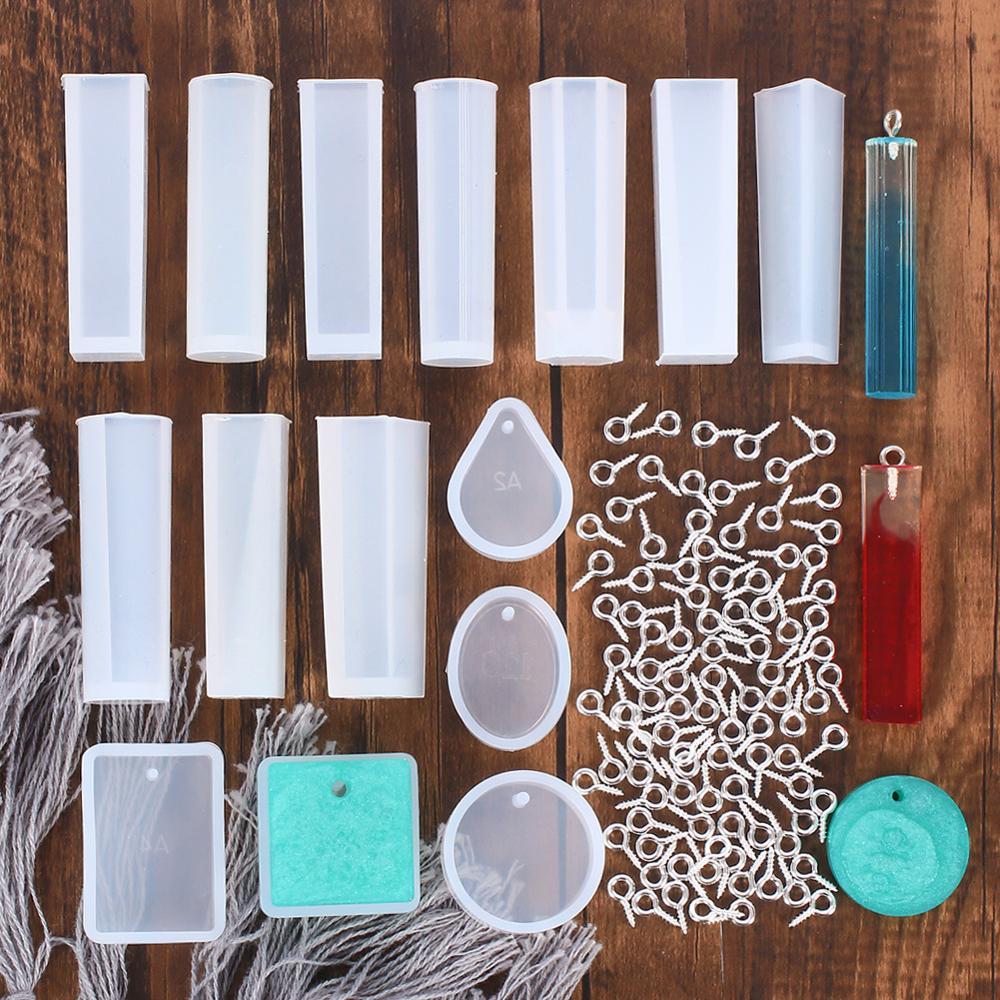 115 Stuks Diy Ketting Armband Hanger Silicone Mold Hars Siliconen Mal Sieraden Mallen Set Diy Maken Tool Crafting Hanger