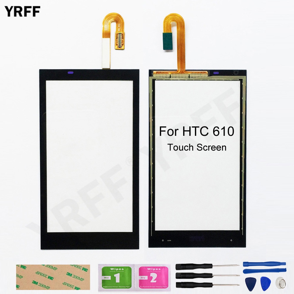 Panel de pantalla para HTC Desire 610, digitalizador de pantalla táctil, Sensor de cristal, piezas de montaje de repuesto