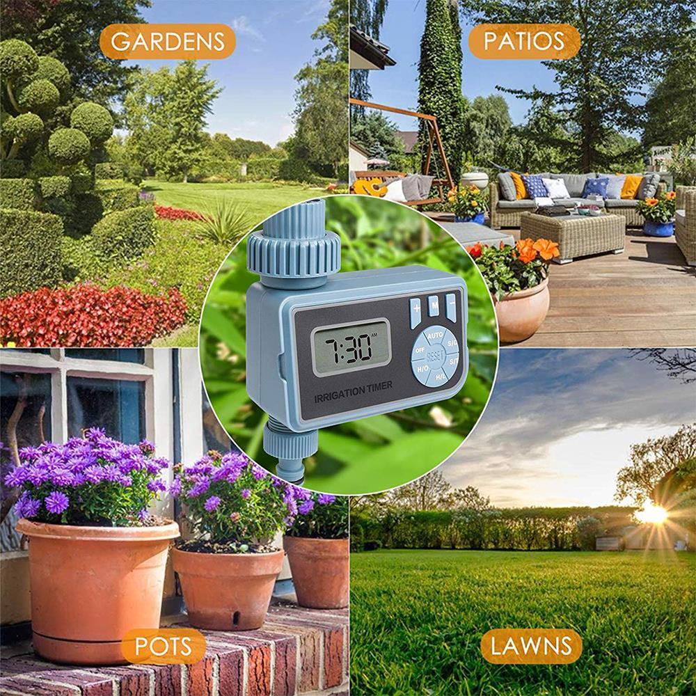 Temporizador digital eletrônico automático, temporizador para água com visor de lcd, sistema inteligente e temporizador de irrigação doméstica, 1 peça
