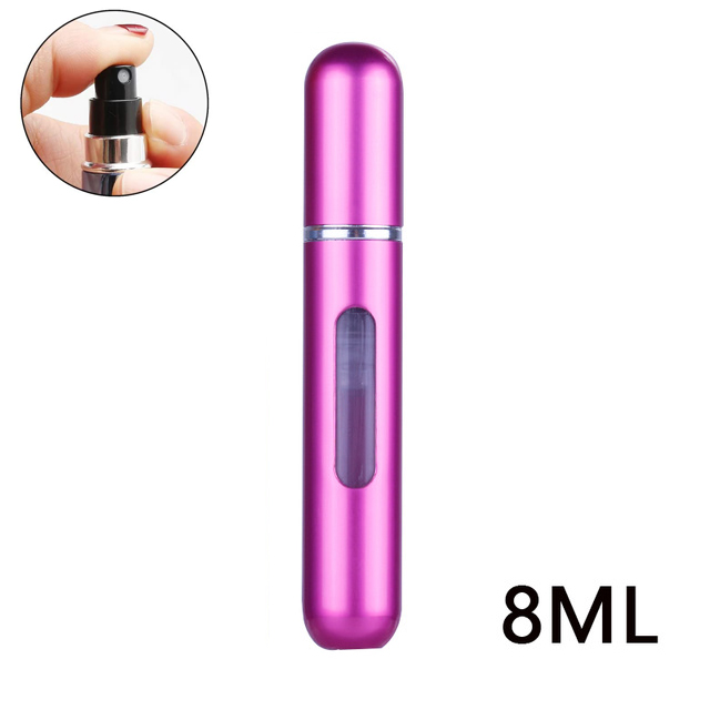 8/5 ml Parfümzerstäuber, tragbarer Flüssigkeitsbehälter für Kosmetika, Reisen, Mini-Aluminium-Spray, Alkohol, leere nachfüllbare Flasche: Himmel Blau