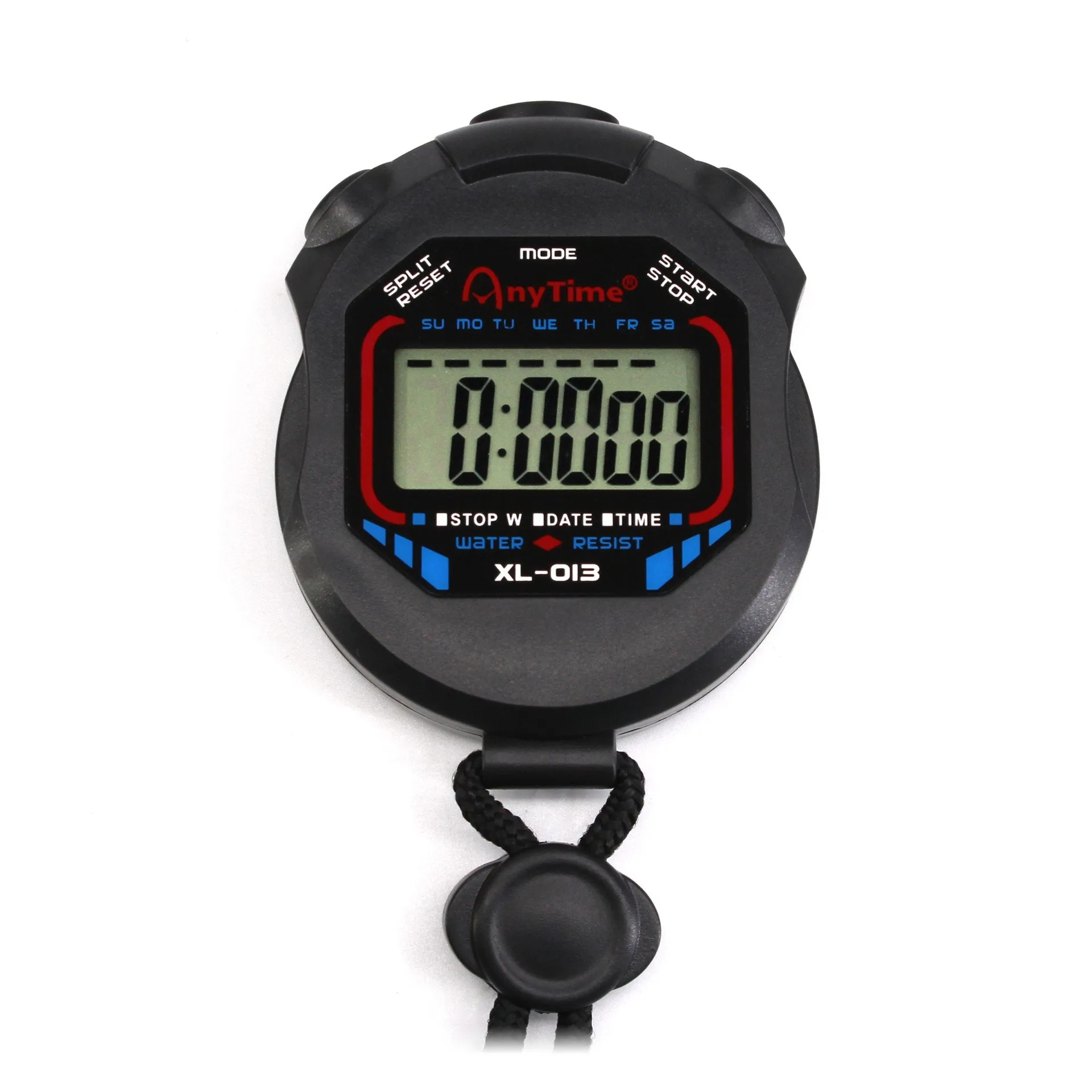 Classic Waterproof Digital Handheld LCD Handheld Sports Stopwatch Timer Stop Watch With String Timers