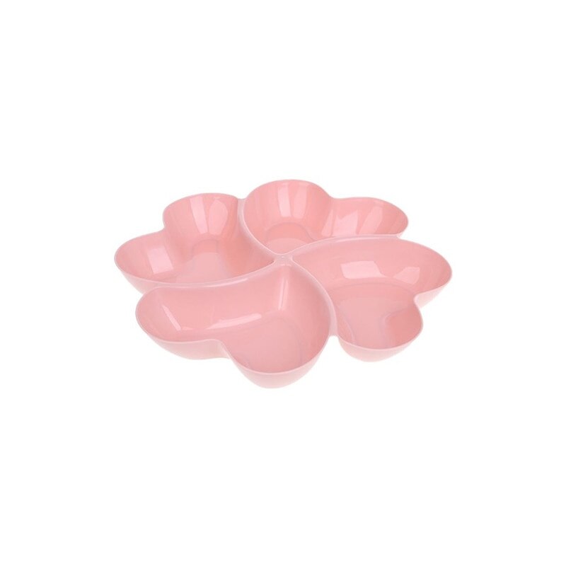 4 compartiments Apéritif Plateau de Service Assiette Plateau: Small Pink