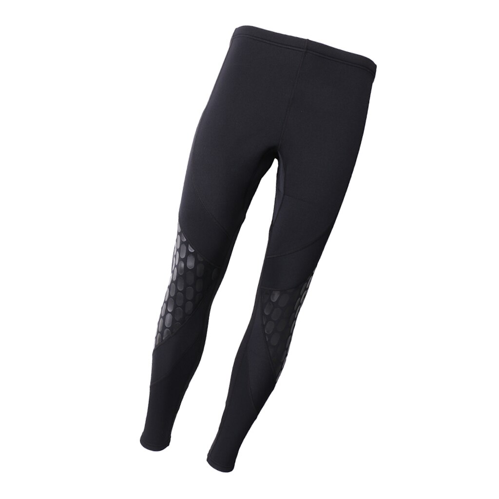 Mannen Wetsuit Broek 1.5Mm Neopreen Lange Mouwen Duiken Snorkelen Kano Broek Super Stretch Broek Skinny Leggings M-XXL Zwart