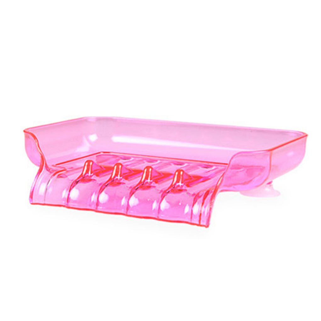 Suction Cup Water Drain Soap Dish Tray Non Slip Soap Box Toilet Shower Tray sponge Draining Racks Bathroom Accessories: 02
