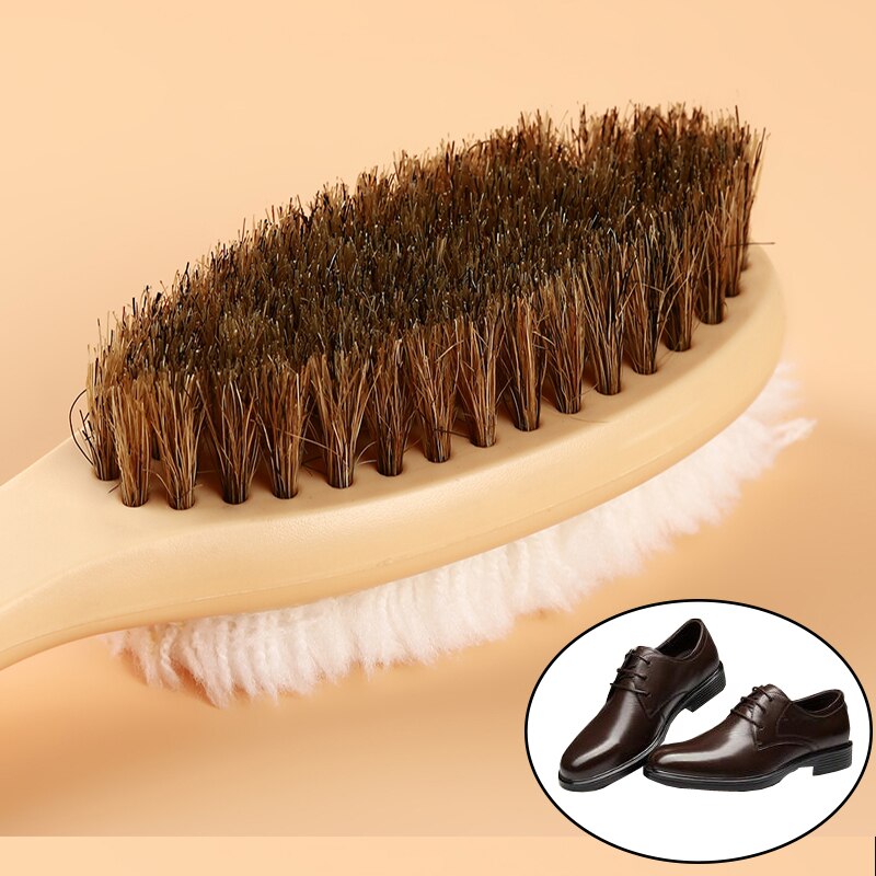 Nuttig 2 Side Shoe Borstel En Rubber Thuis Suede Schoenen Lederen Schoenen Polijsten Borstels Boot Cleaner Cleaning Tool