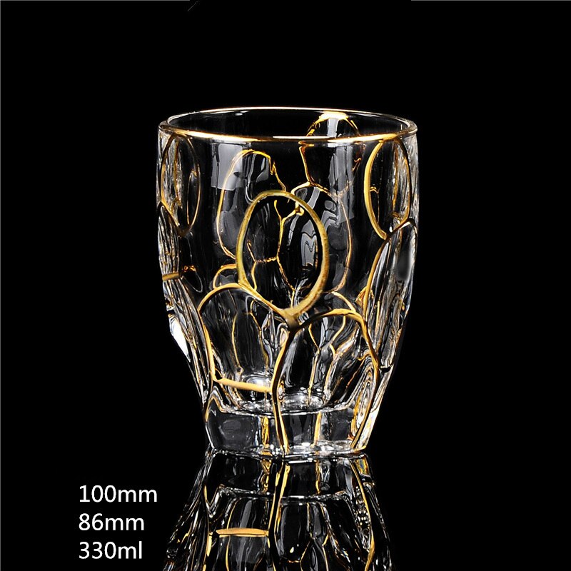 Ouderwetse Whisky Glas Trace Golden Crystal Drinkglazen Chivas Wijn Cup Bar Vasos De Cristal Verre Een Vin Vidro tumbler: Style 18