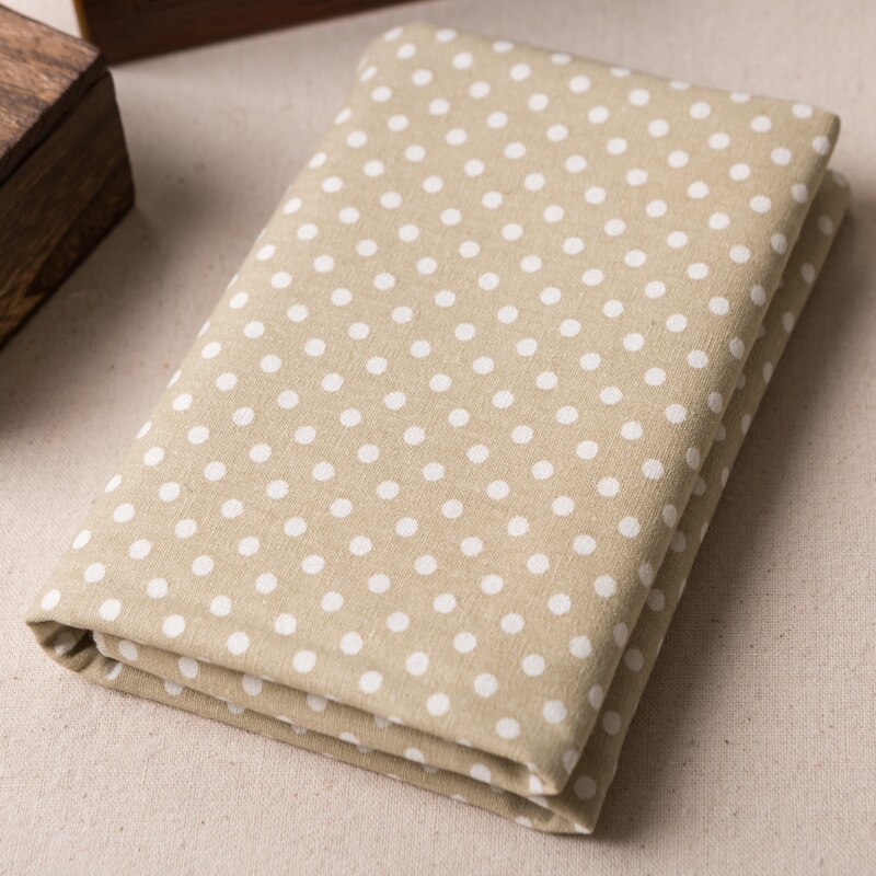 50*150cm plaid and dots cotton linen fabric by half meter DIY sewing upholstery home textile curtain cotton fabric: Multi