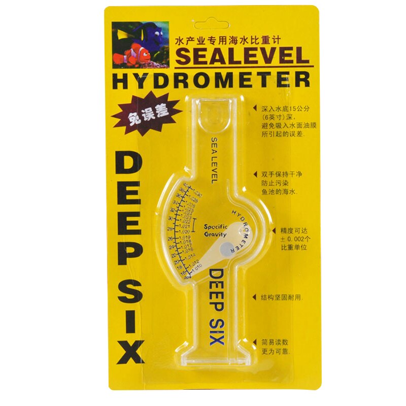 Meerwasser Hydrometer Meerwasser Salzgehalt Meter für Aquarien Aquakultur Meerwasser Dichte Messung Salzgehalt Grad Prüfung
