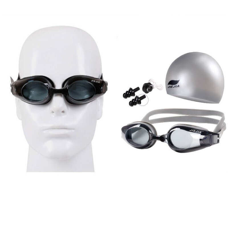 Waterproof and anti-fog swimming glasses, myopia goggles, uv goggles, adjustable silicone goggles, silicone swimmin