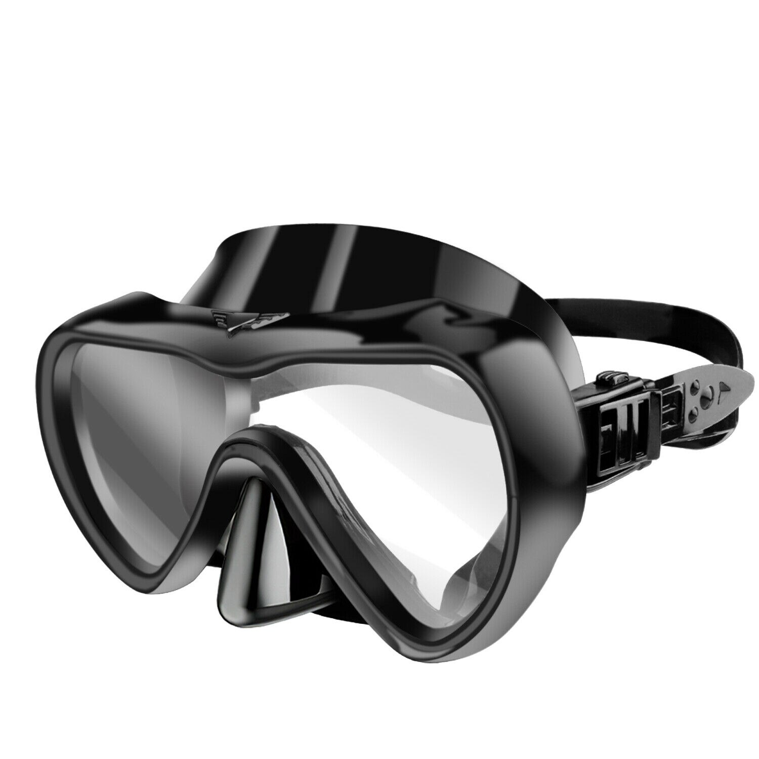 Onderwater Duiken Masker Anti Fog Snorkel Gehard Glas Zwembril Bril Volwassenen Professionele Duiken Half Gezicht Maskers