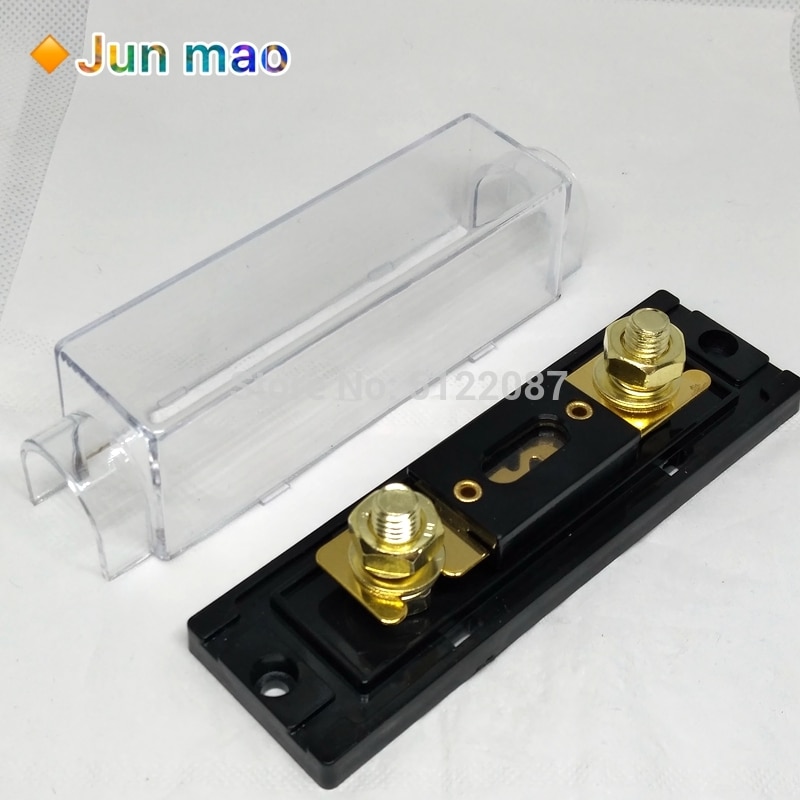 1einstellen ANL-H ANL-B transparent Auto Sicherung Kasten ANL Sicherung Halfter Verteilung in linie 0 4 8 GA positiv Mit ANL Sicherung Schmelz 100A 200A