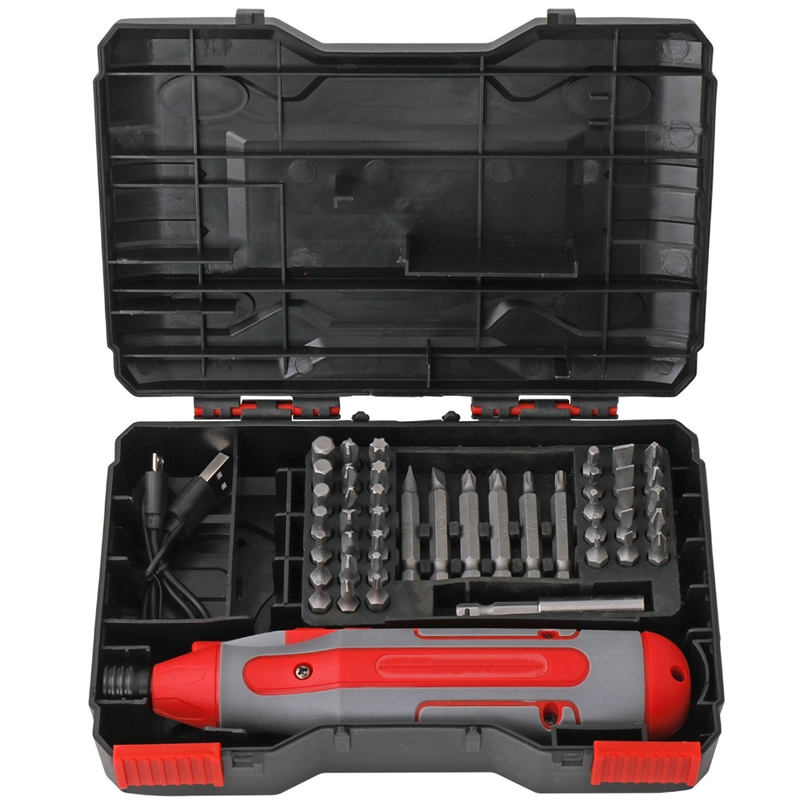 44Pc Electric Screwdriver Set USB Rechargeable Wireless Screwdriver Set Forward And Reverse Cordless Screwdriver