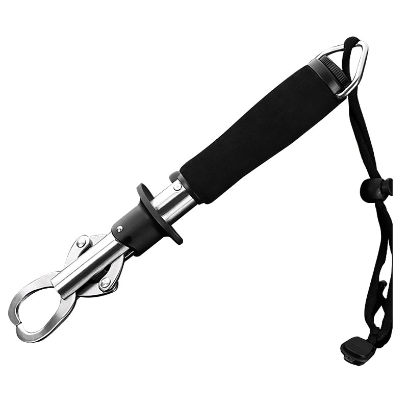 Stainless Steel Fish Grip Weight Scale Tape Measure Fishing Pliers Lip Grabber Holder rod pod carp fishing