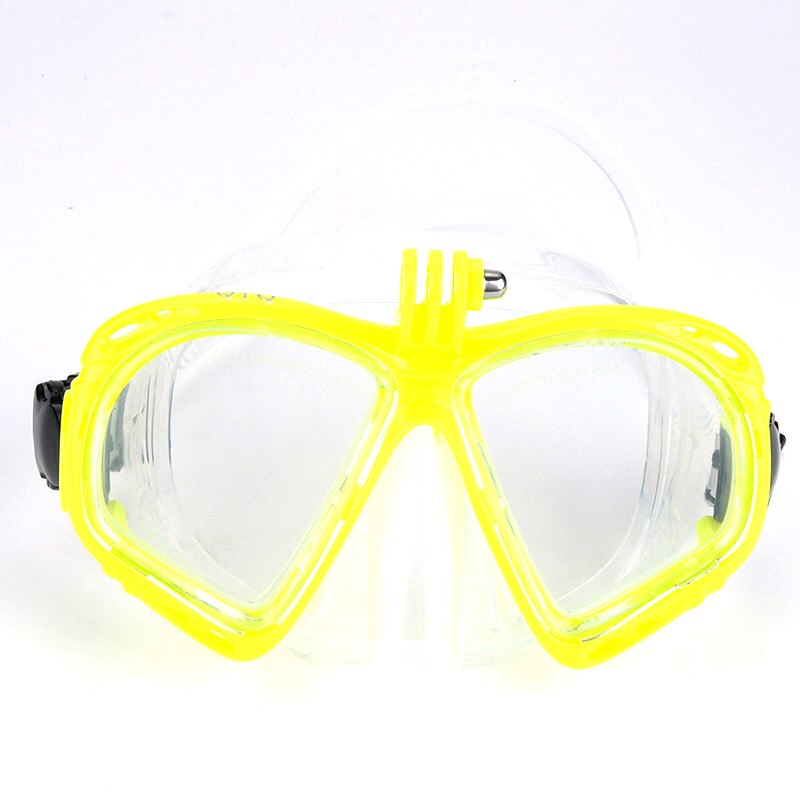 Mænd kvinder justerbare hærdet linser googles briller dykkermaske med gopro mount svømning snorkling øjenbeskytter: Stil 5