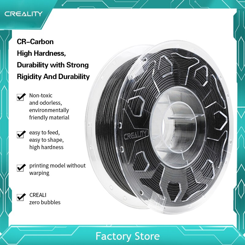 Creality 3D Printer Filament Carbon Fiber 1.75mm/1kg High Strength Compound Material +/-0.03mm High Hardness