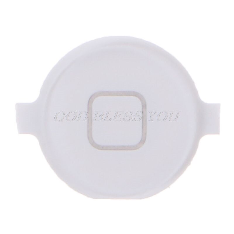 1 Pc accueil Menu bouton remplacement retour clé capuchon caoutchouc joint support pièce de réparation pour Apple iPod Touch 4 directe: WHITE