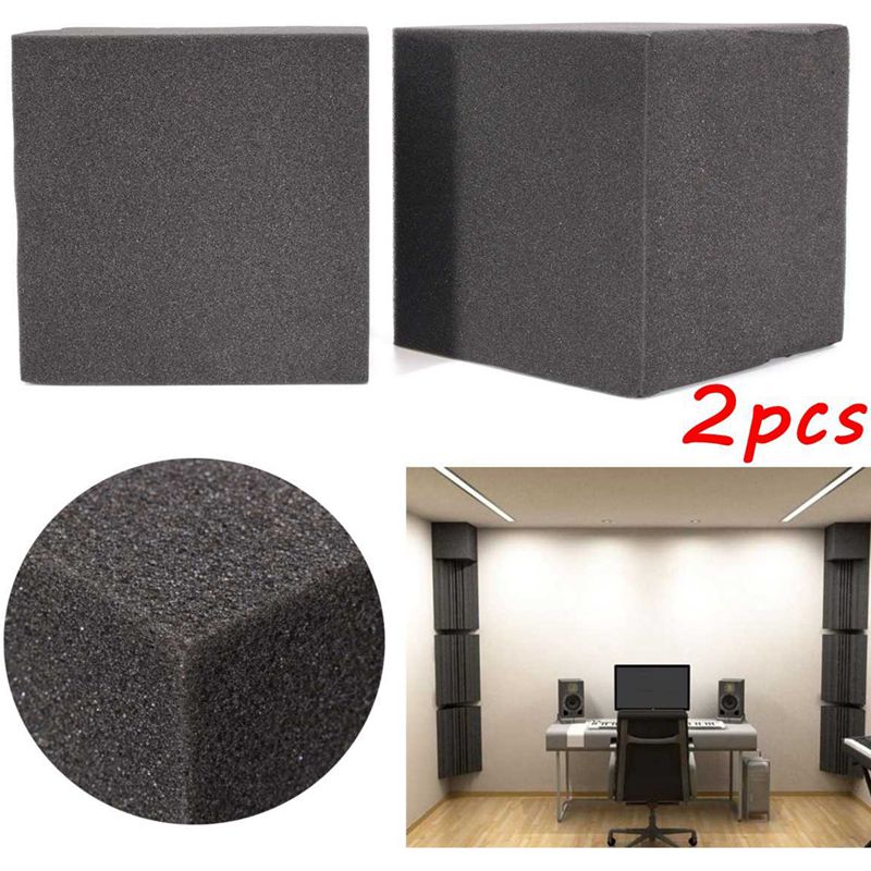 20x20x20cm 2pcs Sound Insulation Cotton Absorption Room Acoustic Music Room Tile Wall Panel Polyurethane Cotton