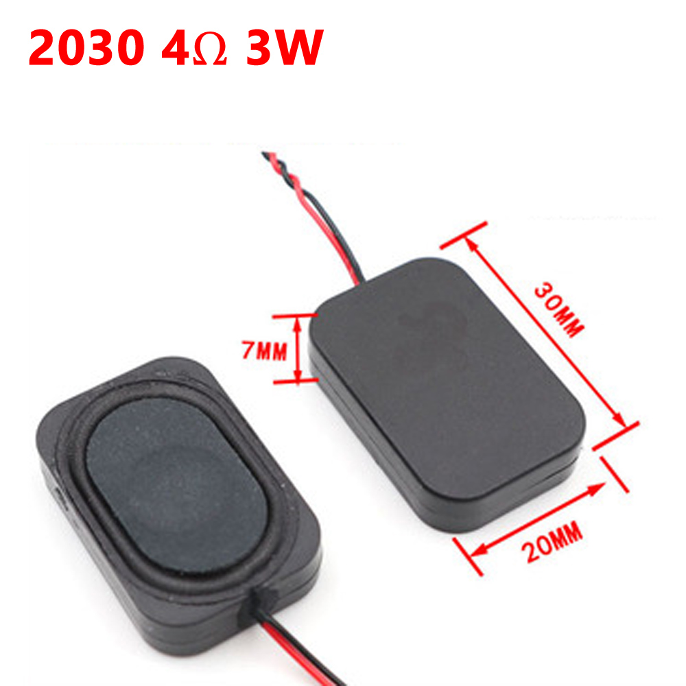 1 Uds 8 ohm 2W 4 ohm 3w 4ohm2w vatio altavoz cuadrado de pequeña cavidad ordenador portátil 2535 2030 altavoz de caja ultrafina espesor 7mm: Rosa