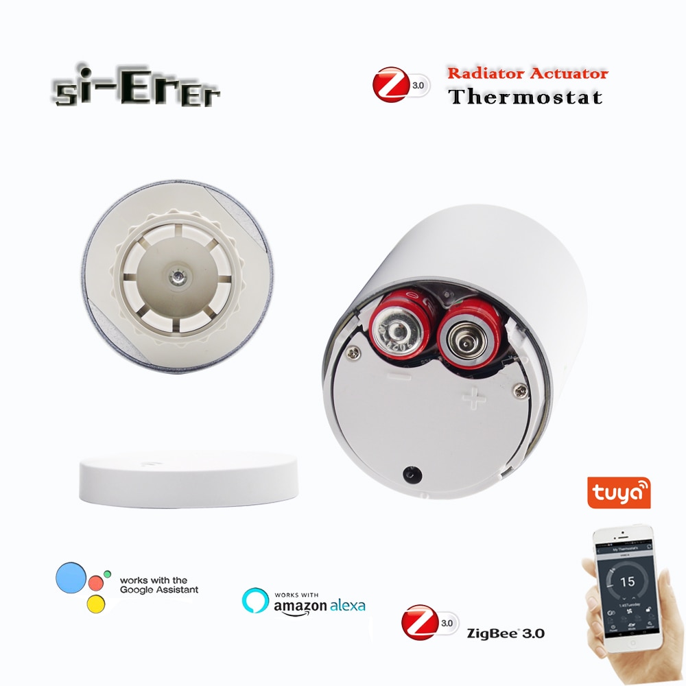 Válvula termostática reguladora de suelo Zigbee 3,0, TUYA con radiador de control programable, funciona con Google home