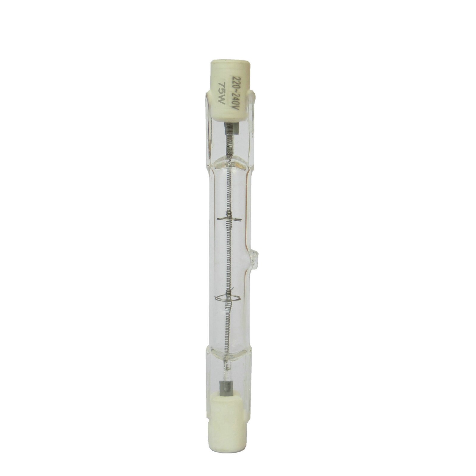 10pcs Glass Tube Halogen Light Bulb 220-240V 75W 75 Watt J Type T3 78mm R7s Halogen Blub