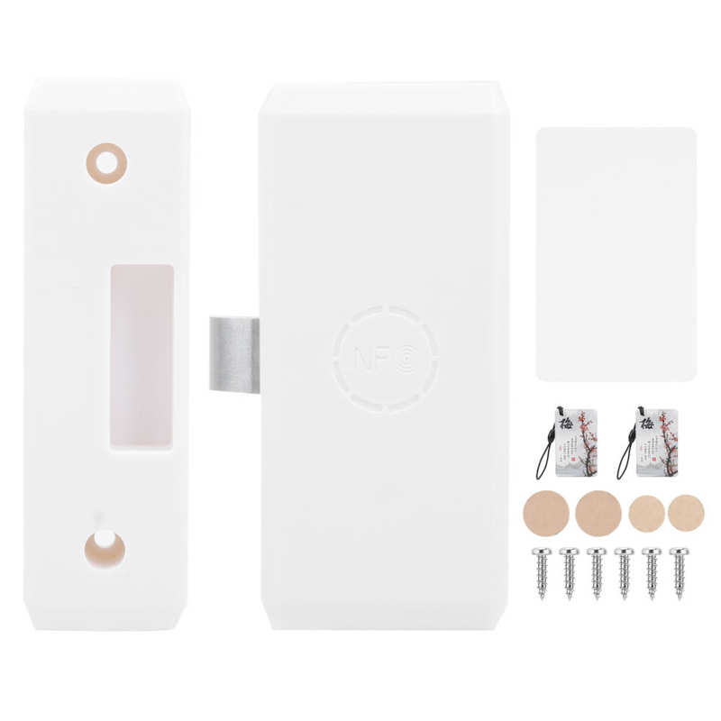 keyless lock Smart IC Card Cabinet Lock Concealed Punch-Free Safety Lock for Drawer Wardrobes cabinet locks