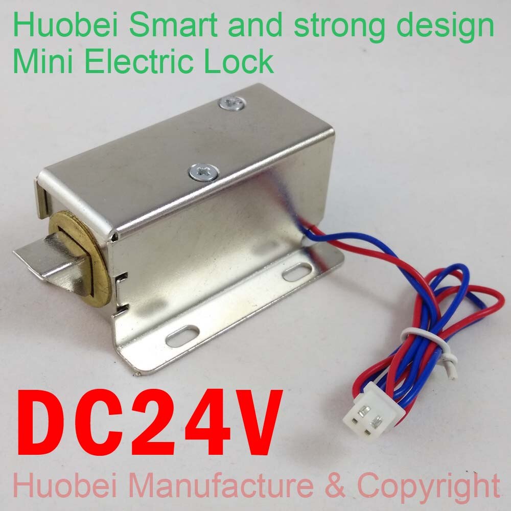 Kleine elektronische deurslot DC24V elektrische sloten kabinet sloten lade kleine elektrische toegang lock systeem
