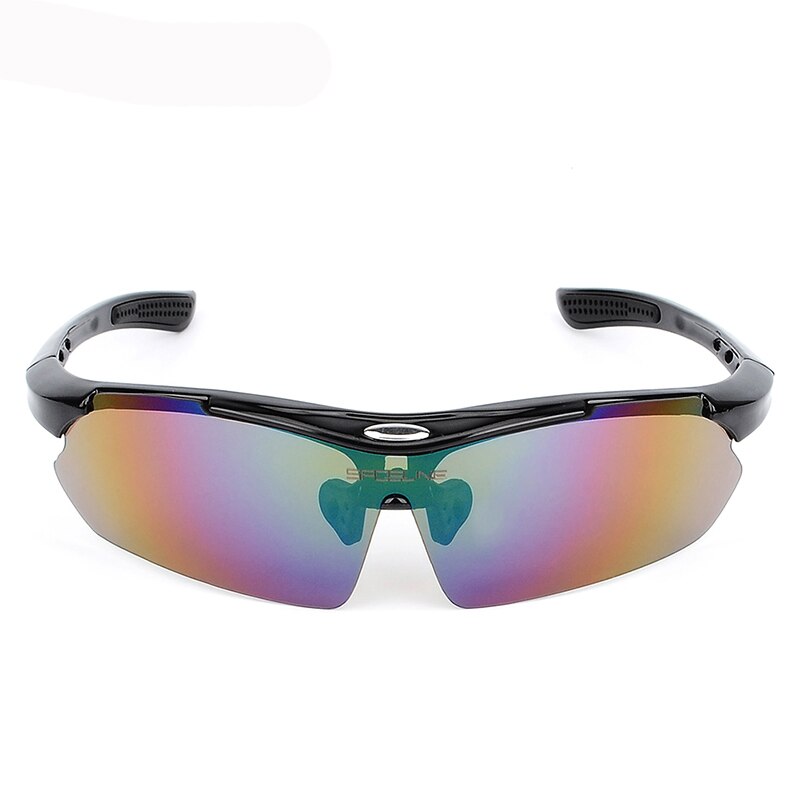 Außen Clip Polarisierte Sonnenbrille UV400 Angeln Brillen Für Lauf Radfahren Goggles 5 Objektiv Sport Brille para hombre: Black