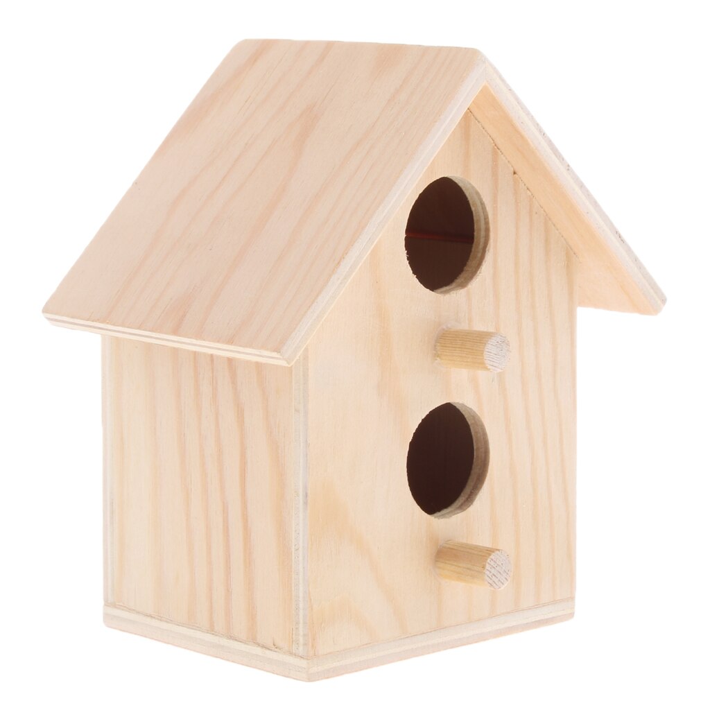 Bird Nest Box Bird House Budgie Wood Breeding Box for Lovebirds, Parrotlets Mating Box
